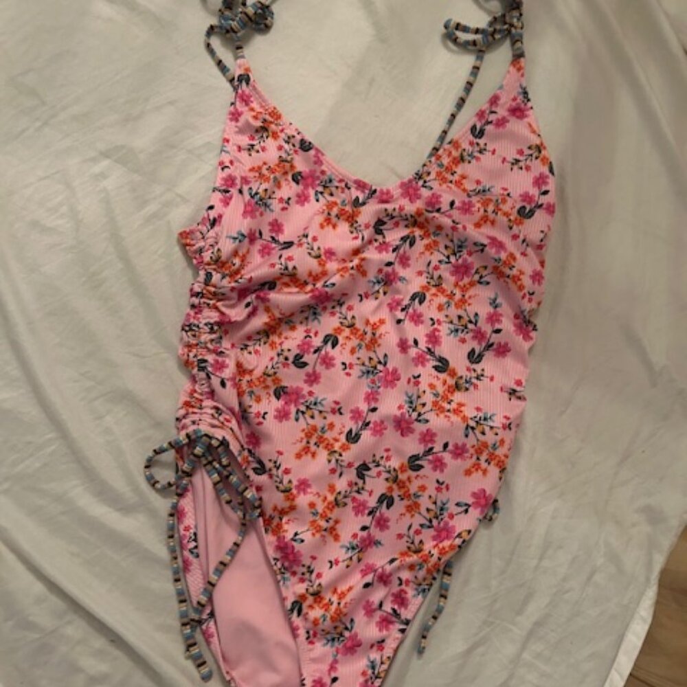 NOBO Pink Floral One-Piece Swimsuit